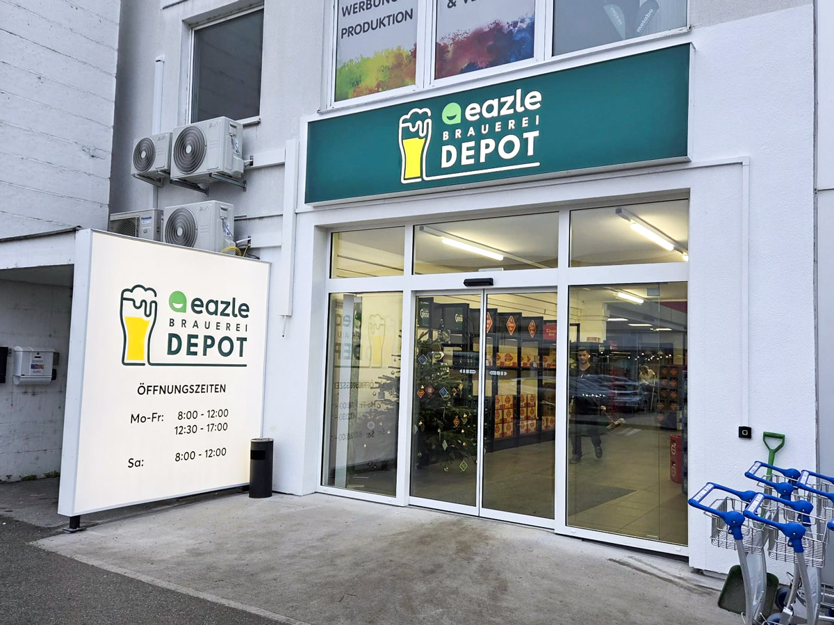 eazle Brauerei Depot Eingang