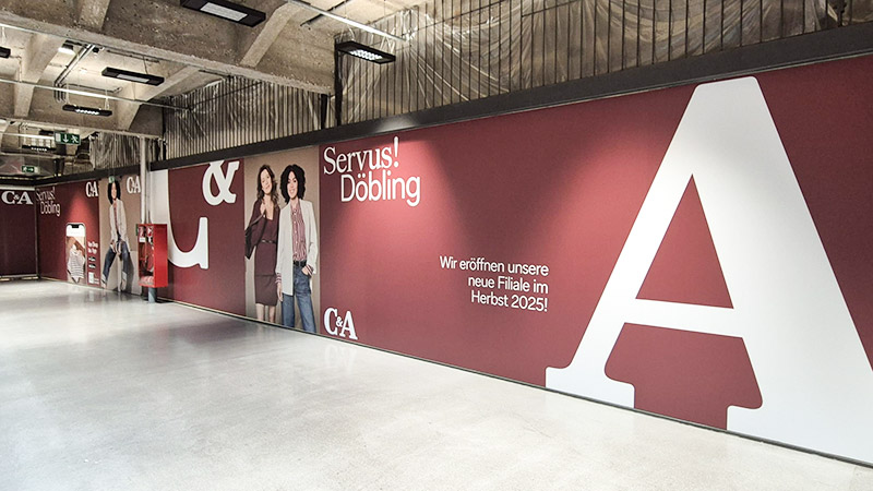 Sichtschutzfolierung C&A Filiale Q19